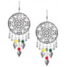 Silver Oxidized Earrings Jhumka Jhumki Bali Imitation Indian Bollywood Ethnic Wedding Jewelry H19